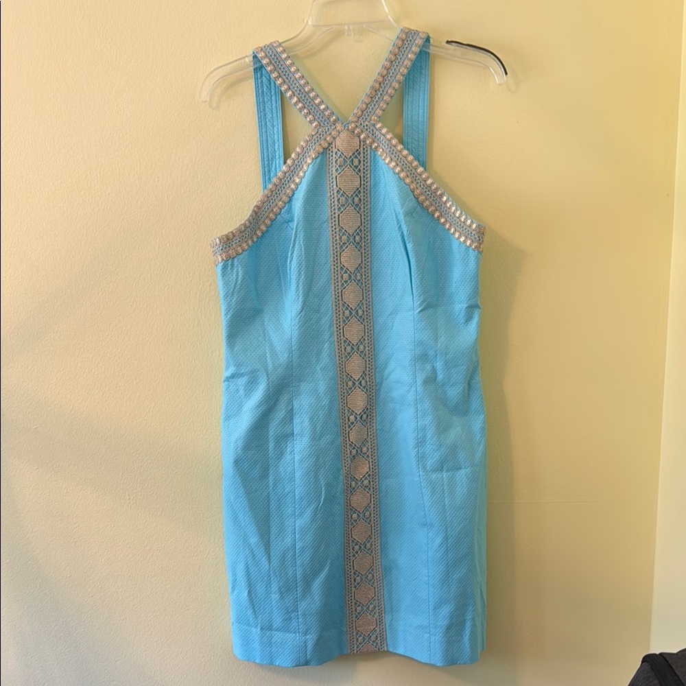 Lilly Pulitzer Blue Backless Dress